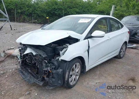 2012 Hyundai Accent Gls z USA, uszkodzony, nr VIN KMHCU4AE0CU127102